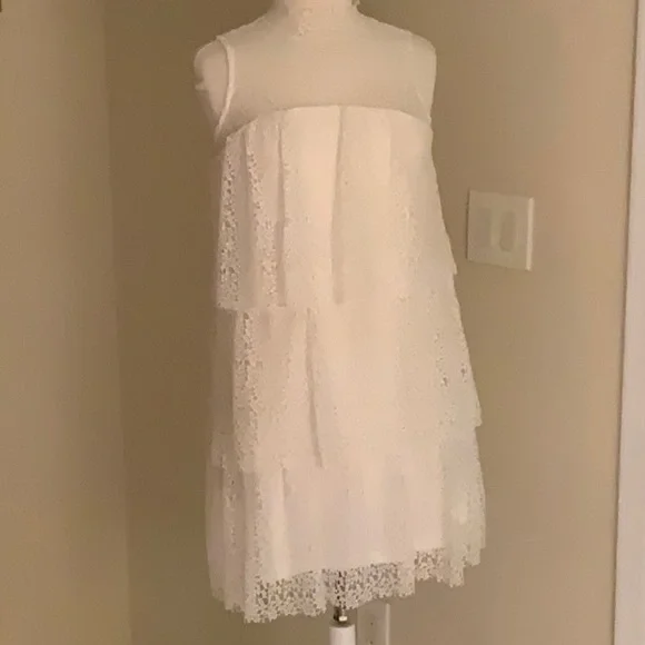 Philosophy Republic Clothing Dresses | Philosophy Republic Clothing Tiered Lace Dress Size 6 | Color: White | Size: 6 | Lacydea's Closet
